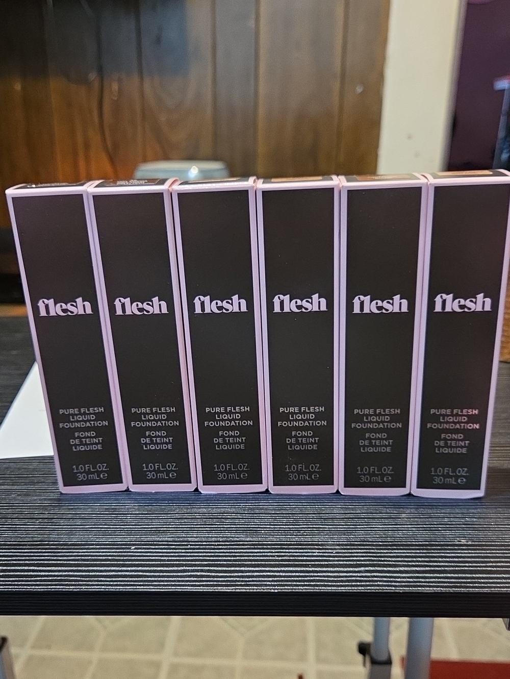 Flesh Pure Flesh Liquid Foundation — Pink-Trim Packaging